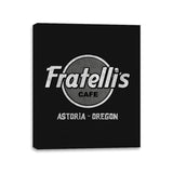 Fratelli's Rock Cafe - Canvas Wraps Canvas Wraps RIPT Apparel 11x14 / Black