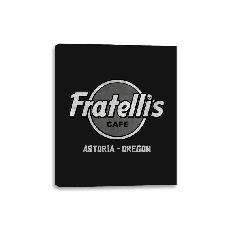 Fratelli's Rock Cafe - Canvas Wraps Canvas Wraps RIPT Apparel 8x10 / Black