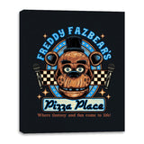 Freddy’s Pizza Place - Canvas Wraps Canvas Wraps RIPT Apparel 16x20 / Black