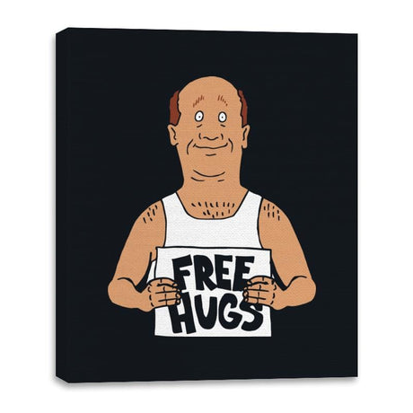 Free Hugs - Canvas Wraps Canvas Wraps RIPT Apparel 16x20 / Black