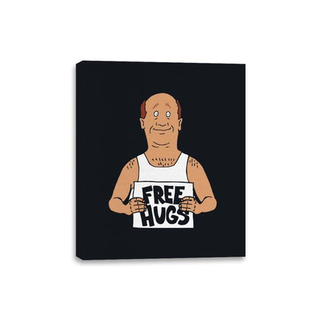 Free Hugs - Canvas Wraps Canvas Wraps RIPT Apparel 8x10 / Black