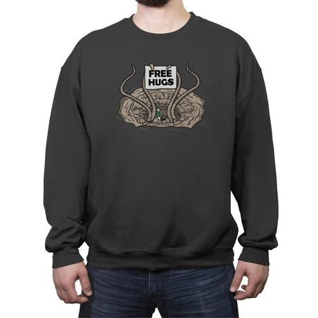 FREE HUGS - Crew Neck Sweatshirt Crew Neck Sweatshirt RIPT Apparel