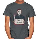 Free Hugs Yay - Mens T-Shirts RIPT Apparel Small / Charcoal