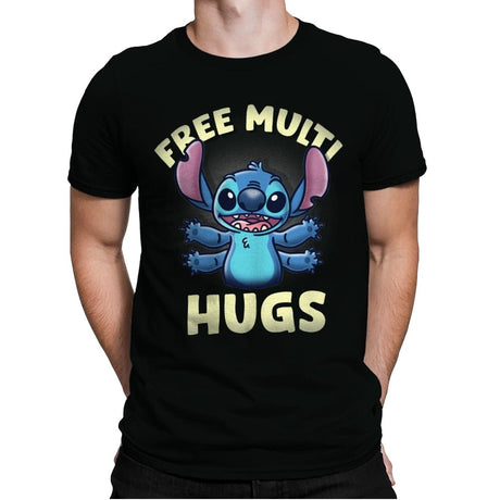 Free Multi Hugs - Mens Premium T-Shirts RIPT Apparel Small / Black