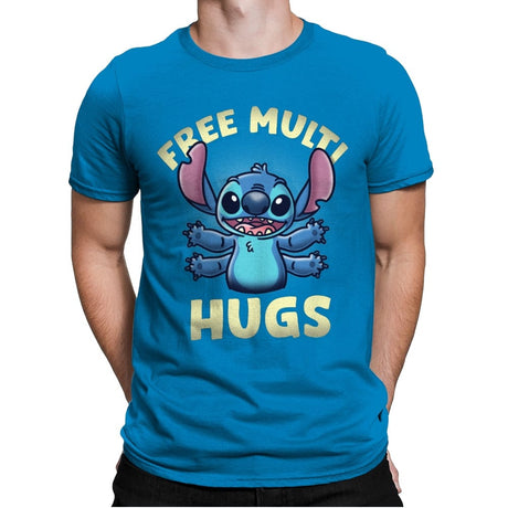 Free Multi Hugs - Mens Premium T-Shirts RIPT Apparel Small / Turqouise