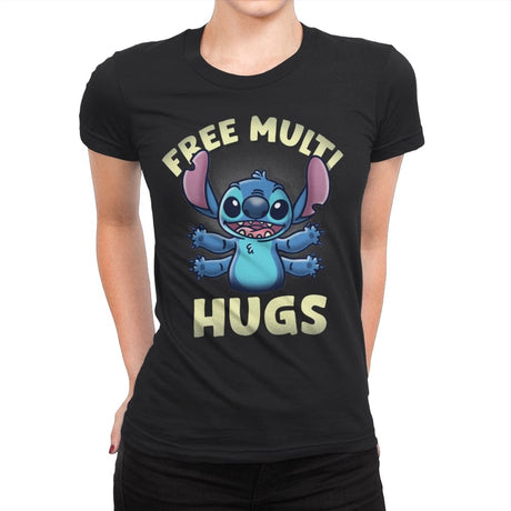 Free Multi Hugs - Womens Premium T-Shirts RIPT Apparel Small / Black