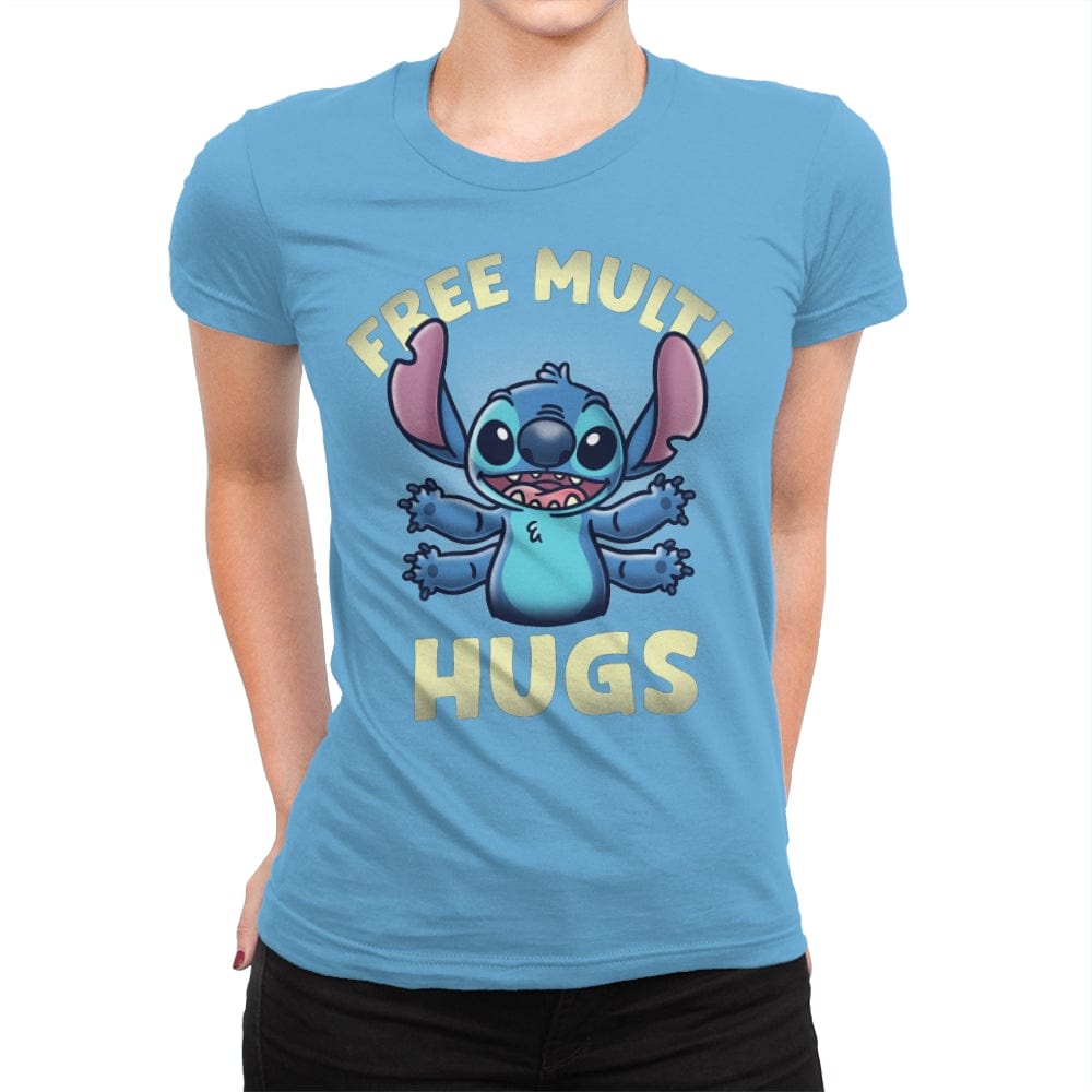 Free Multi Hugs - Womens Premium T-Shirts RIPT Apparel Small / Turquoise