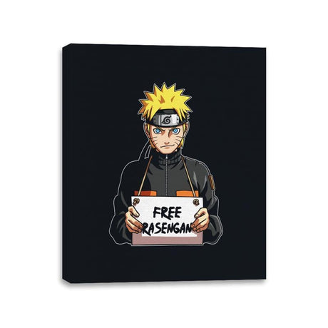 Free Rasengan - Canvas Wraps Canvas Wraps RIPT Apparel 11x14 / Black