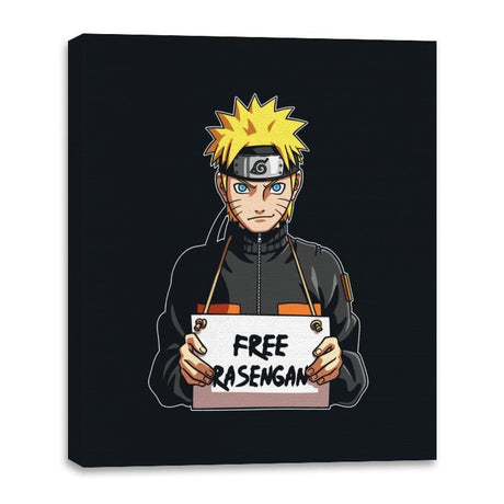 Free Rasengan - Canvas Wraps Canvas Wraps RIPT Apparel 16x20 / Black