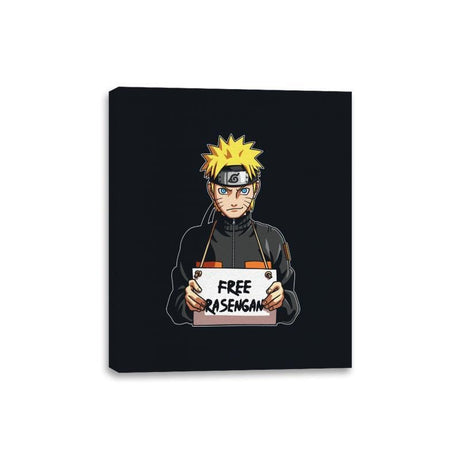 Free Rasengan - Canvas Wraps Canvas Wraps RIPT Apparel 8x10 / Black