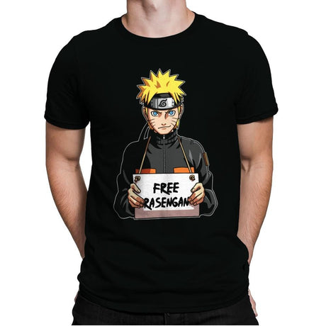 Free Rasengan - Mens Premium T-Shirts RIPT Apparel Small / Black