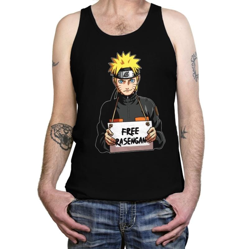 Free Rasengan - Tanktop Tanktop RIPT Apparel X-Small / Black