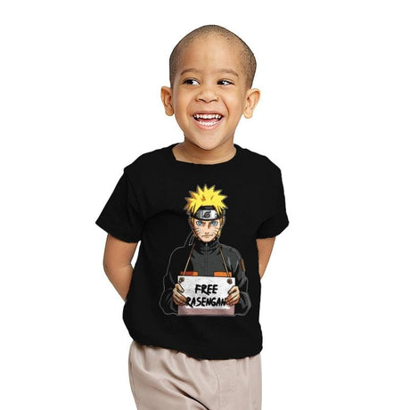 Free Rasengan - Youth T-Shirts RIPT Apparel X-small / Black