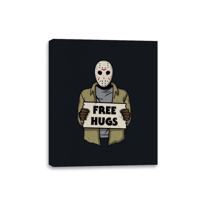 Freeday Hugs - Canvas Wraps Canvas Wraps RIPT Apparel 8x10 / Black