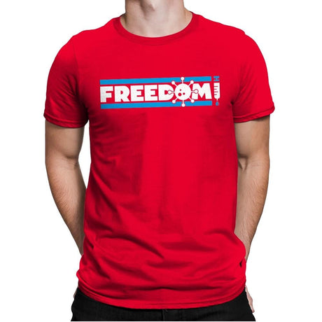 Freedom - Mens Premium T-Shirts RIPT Apparel Small / Red