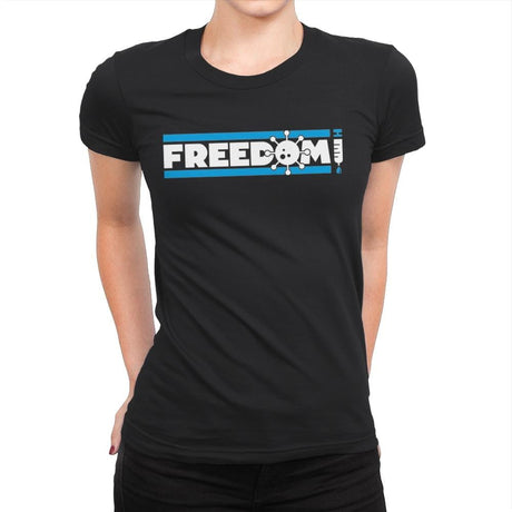 Freedom - Womens Premium T-Shirts RIPT Apparel Small / Black