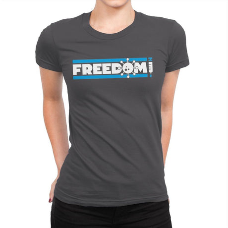 Freedom - Womens Premium T-Shirts RIPT Apparel Small / Heavy Metal