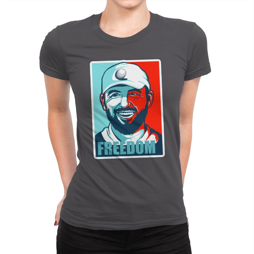 Freedom - Womens Premium T-Shirts RIPT Apparel Small / Heavy Metal