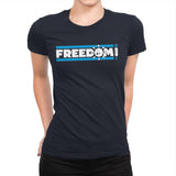 Freedom - Womens Premium T-Shirts RIPT Apparel Small / Midnight Navy