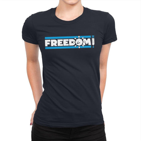 Freedom - Womens Premium T-Shirts RIPT Apparel Small / Midnight Navy