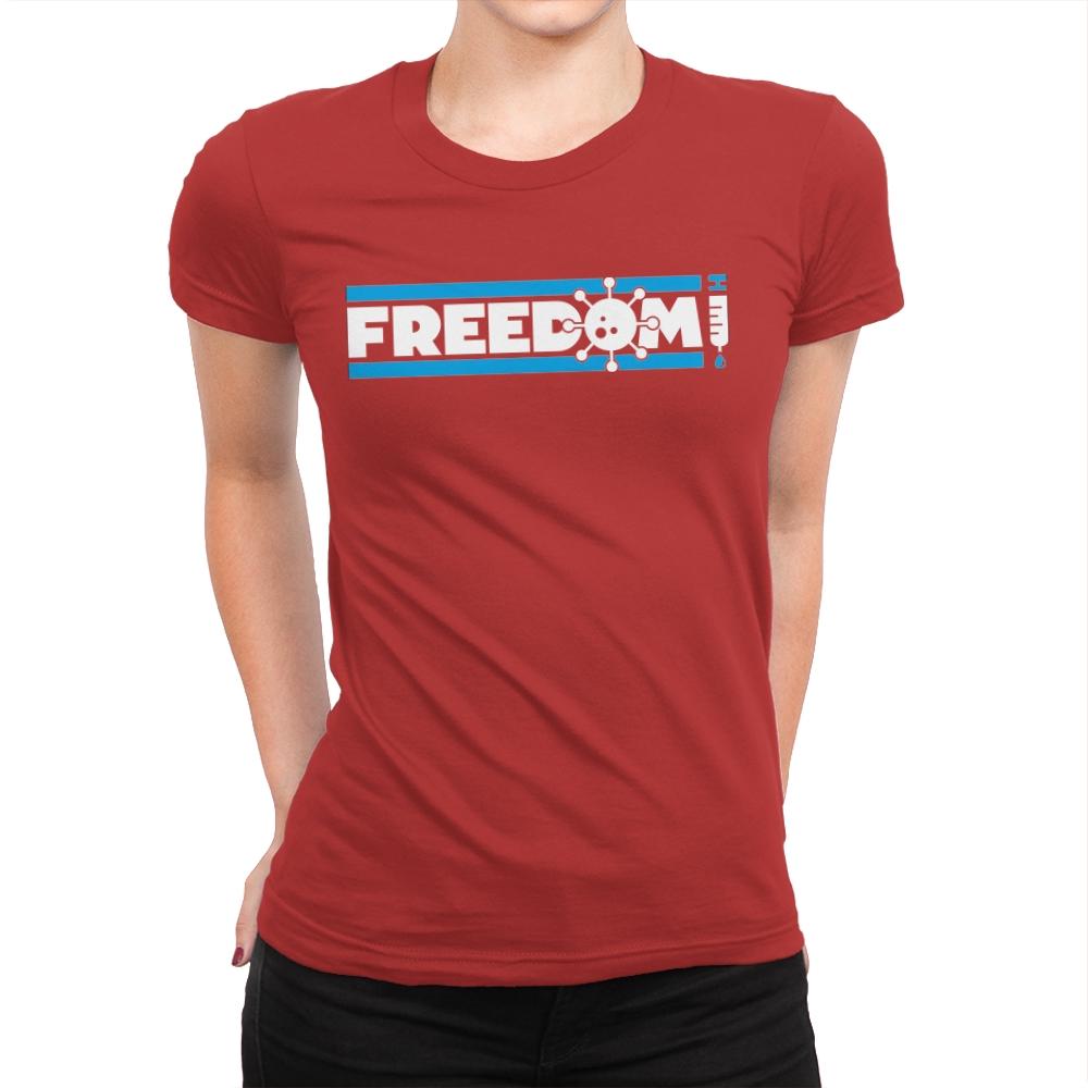 Freedom - Womens Premium T-Shirts RIPT Apparel Small / Red