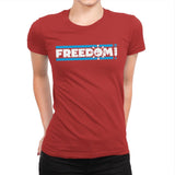 Freedom - Womens Premium T-Shirts RIPT Apparel Small / Red