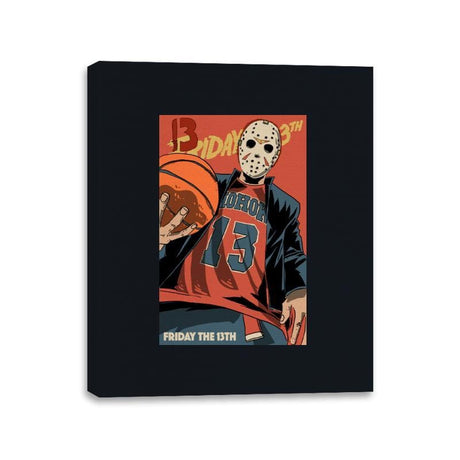 friday basketball - Canvas Wraps Canvas Wraps RIPT Apparel 11x14 / Black