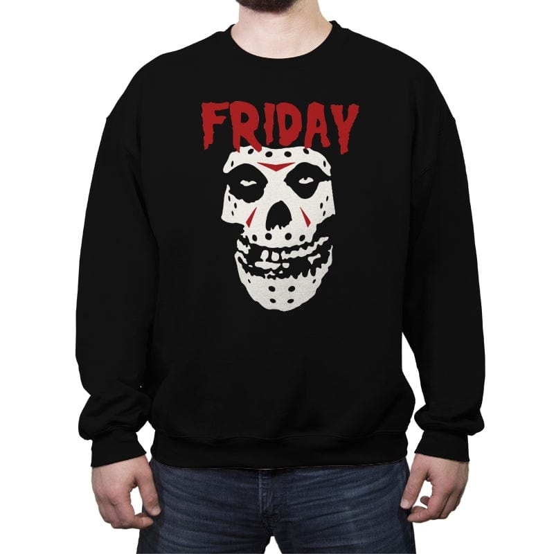 Friday - Crew Neck Sweatshirt Crew Neck Sweatshirt RIPT Apparel Small / Black