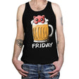 Friday Fun Day - Tanktop Tanktop RIPT Apparel X-Small / Black