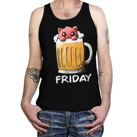 Friday Fun Day - Tanktop Tanktop RIPT Apparel X-Small / Black