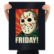 Friday! - Prints Posters RIPT Apparel 18x24 / Black