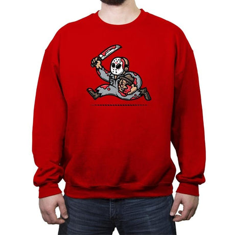 Friday Run - Crew Neck Sweatshirt Crew Neck Sweatshirt RIPT Apparel Small / Red