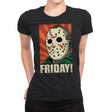 Friday! - Womens Premium T-Shirts RIPT Apparel Small / Black