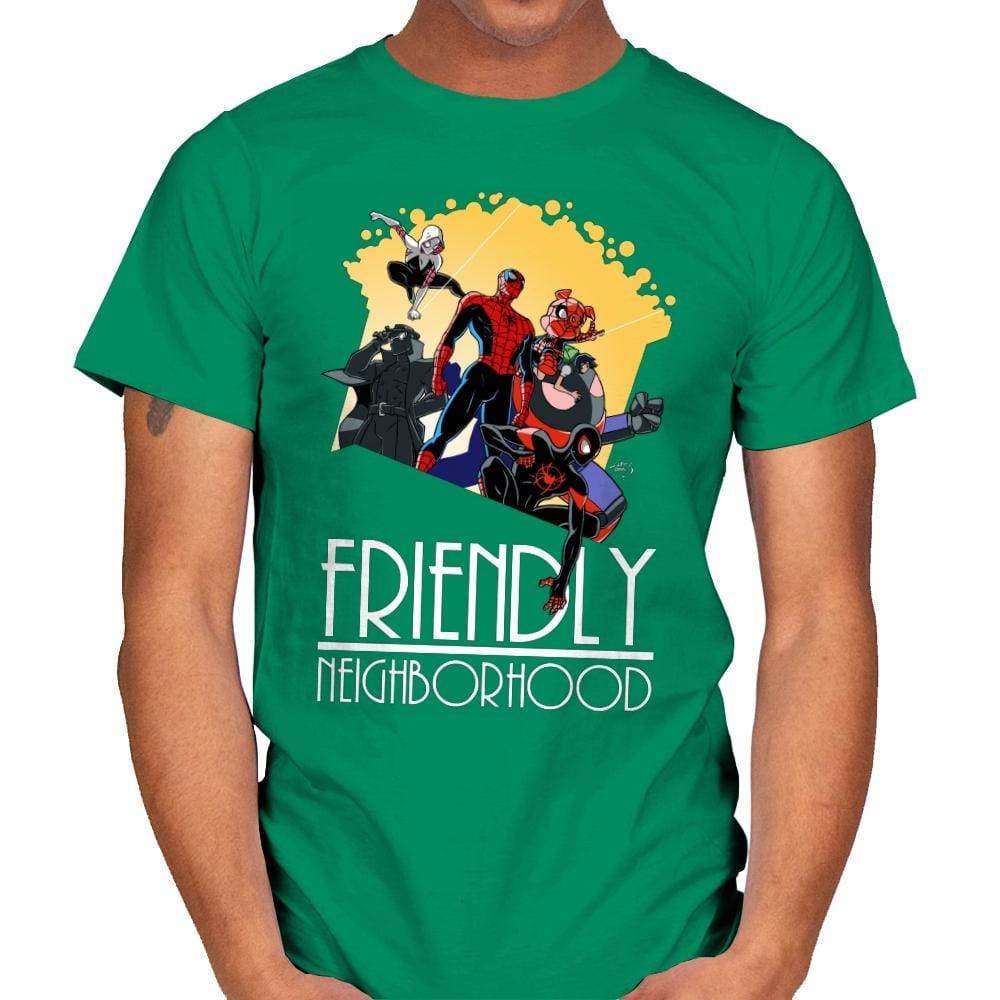 Friendly Neighborhood - Anytime - Mens T-Shirts RIPT Apparel Small / Kelly Green