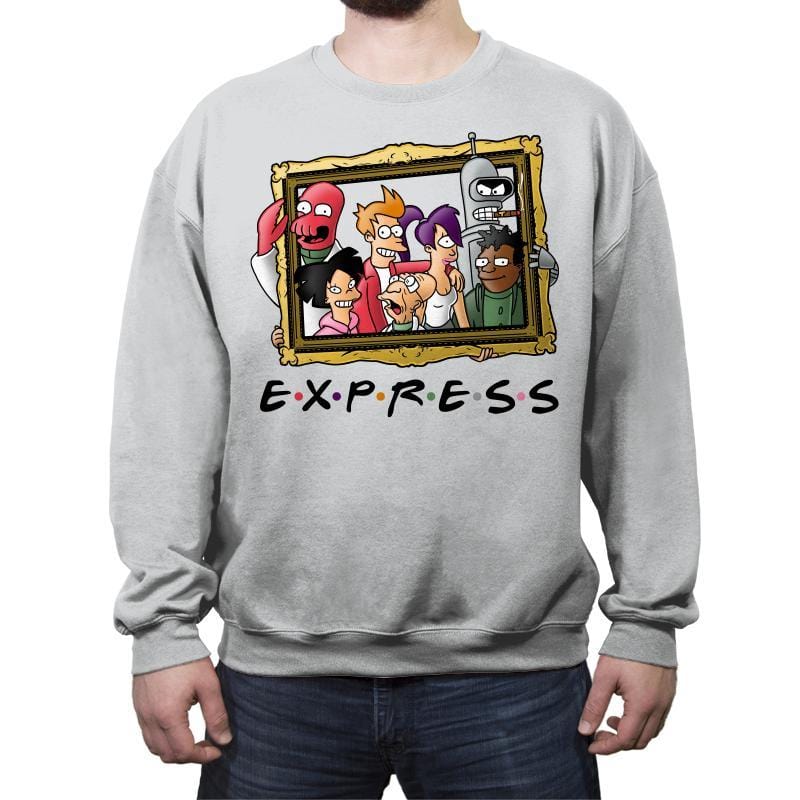 Friends Express - Crew Neck Sweatshirt Crew Neck Sweatshirt RIPT Apparel