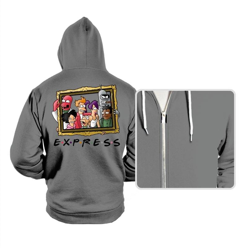 Friends Express - Hoodies Hoodies RIPT Apparel Small / Athletic Heather