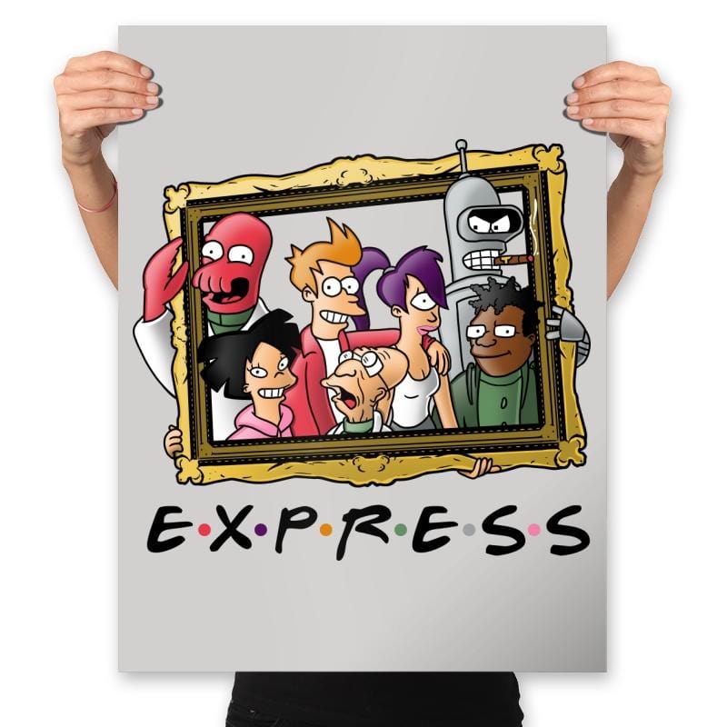 Friends Express - Prints Posters RIPT Apparel 18x24 / Silver