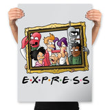 Friends Express - Prints Posters RIPT Apparel 18x24 / Silver