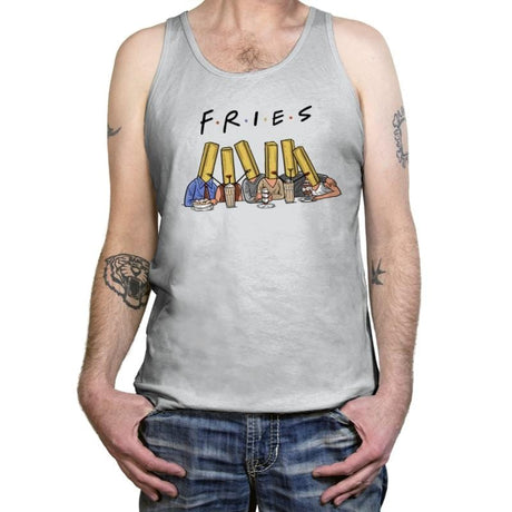 Fries with friends - Tanktop Tanktop RIPT Apparel X-Small / Silver