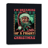 Fright Christmas - Canvas Wraps Canvas Wraps RIPT Apparel 16x20 / Black