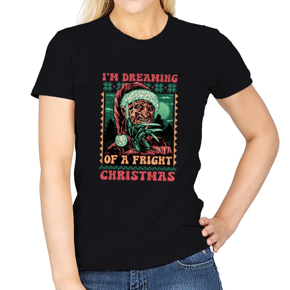 Fright Christmas - Womens T-Shirts RIPT Apparel Small / Black