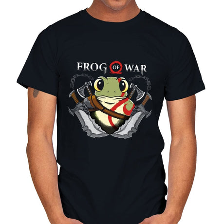 Frog of War - Mens T-Shirts RIPT Apparel Small / Black