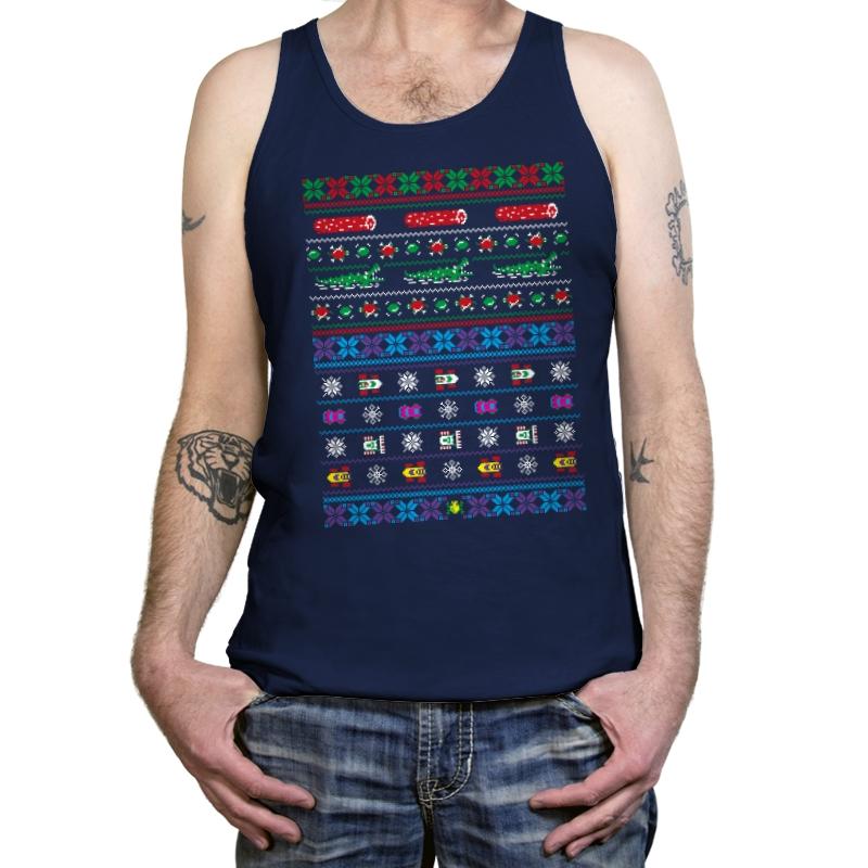 Frogs, Logs and Automobiles - Tanktop Tanktop RIPT Apparel X-Small / Navy