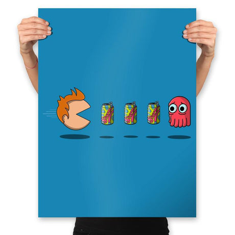 Fry-Man - Prints Posters RIPT Apparel 18x24 / Sapphire