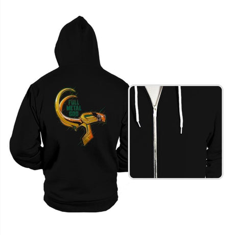 Full Metal God - Hoodies Hoodies RIPT Apparel Small / Black