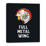 Full Metal Wing - Canvas Wraps Canvas Wraps RIPT Apparel 16x20 / Black