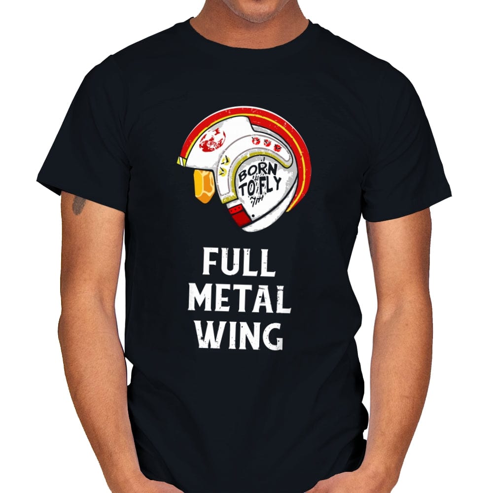 Full Metal Wing - Mens T-Shirts RIPT Apparel Small / Black