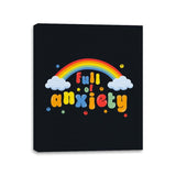 Full of Anxiety - Canvas Wraps Canvas Wraps RIPT Apparel 11x14 / Black