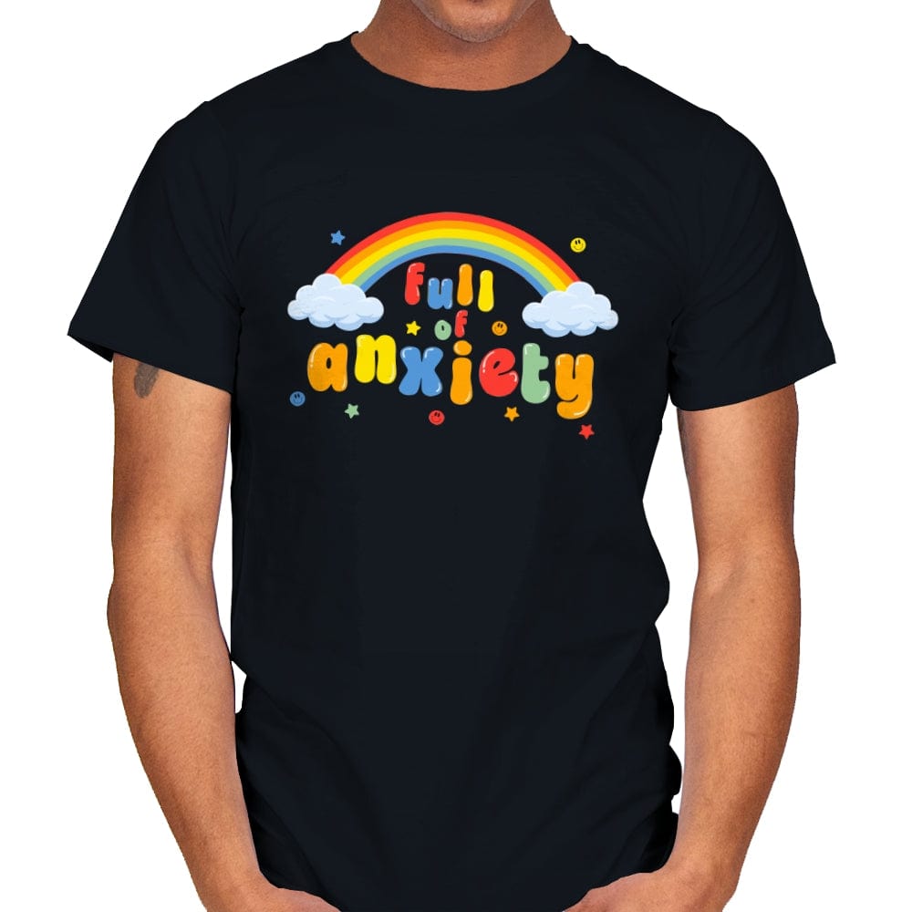 Full of Anxiety - Mens T-Shirts RIPT Apparel Small / Black