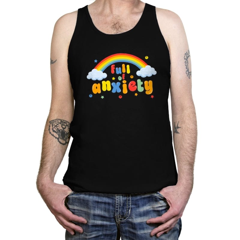 Full of Anxiety - Tanktop Tanktop RIPT Apparel X-Small / Black